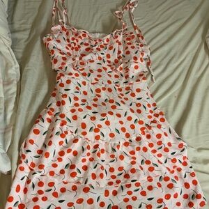 Cherry pattern dress